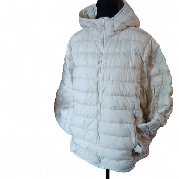 Babaton The Foundation Puffer Ivory / Bone Packable Size XL - Picture 1 of 15